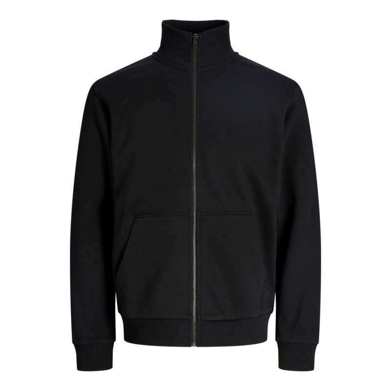 JACK & JONES JUNIOR Bradly zip sweat cardigan- Black