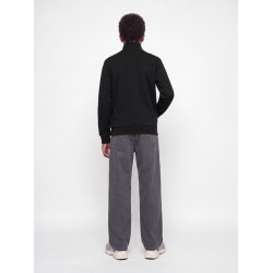 JACK & JONES JUNIOR Bradly zip sweat cardigan- Black