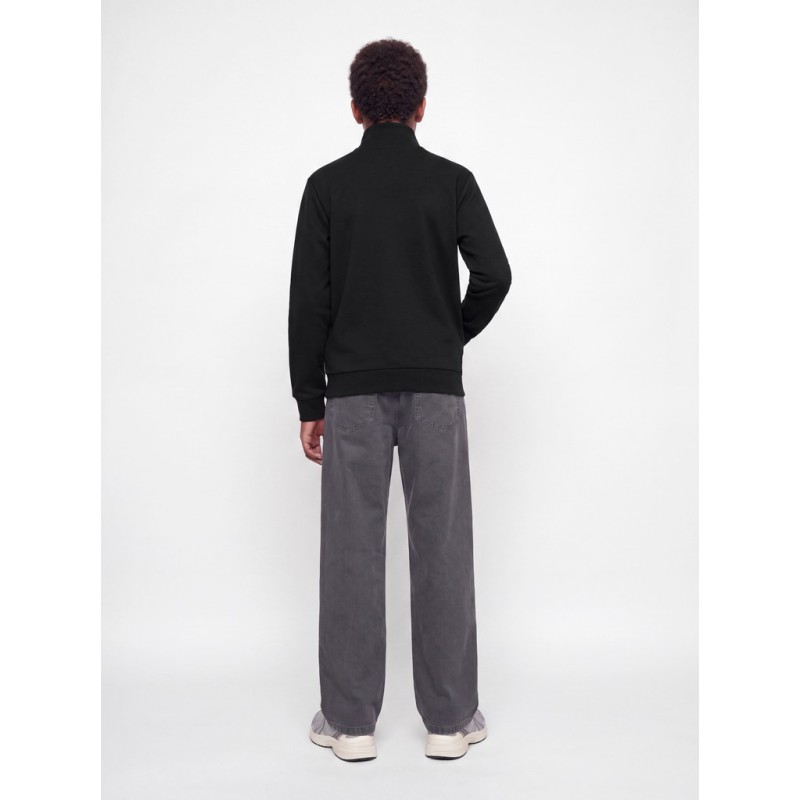 JACK & JONES JUNIOR Bradly zip sweat cardigan- Black