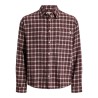 JACK & JONES Frederiksberg flannel langærmet skjorte - Chocolate Truffle / CHECKS