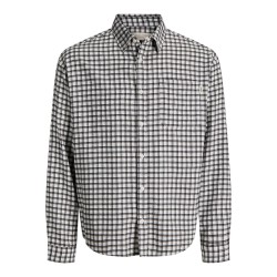JACK & JONES Frederiksberg flannel langærmet skjorte - Antique White / CHECKS