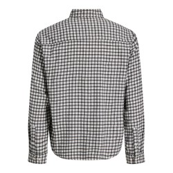JACK & JONES Frederiksberg flannel langærmet skjorte - Antique White / CHECKS