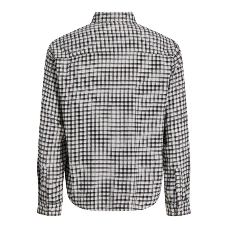 JACK & JONES Frederiksberg flannel langærmet skjorte - Antique White / CHECKS
