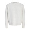 JACK & JONES Chamberi jacquard striktrøje - Sea Salt