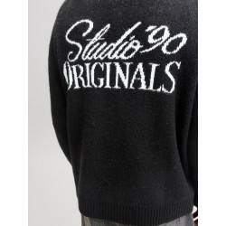 JACK & JONES Chamberi jacquard striktrøje - Black