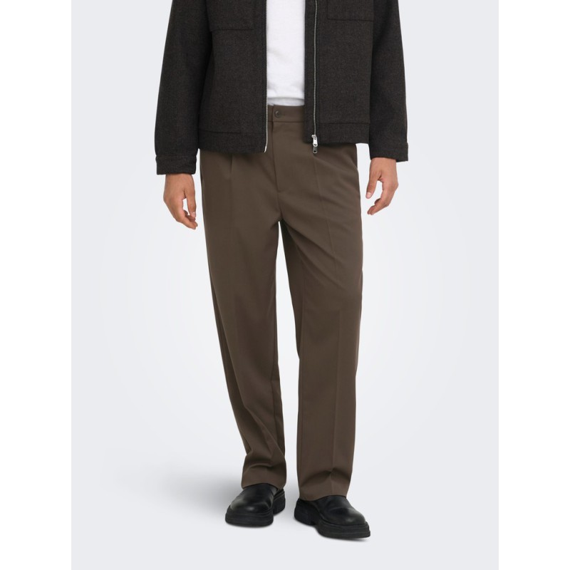 ONLY & SONS Miro loose chino bukser - Demitasse