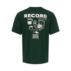 ONLY & SONS Mass chill life relaxed T-shirt - Pine Grove Print / RECORD