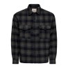 ONLY & SONS Eske checked overshirt - Dark Navy / GRAY PINSTRIPE