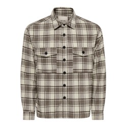 ONLY & SONS Eske checked overshirt - Falcon