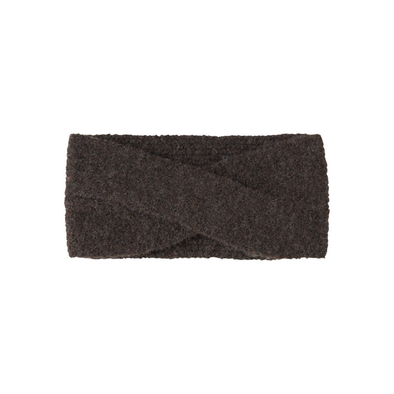 NAME IT KIDS Maj strikket pandebånd - Seal Brown