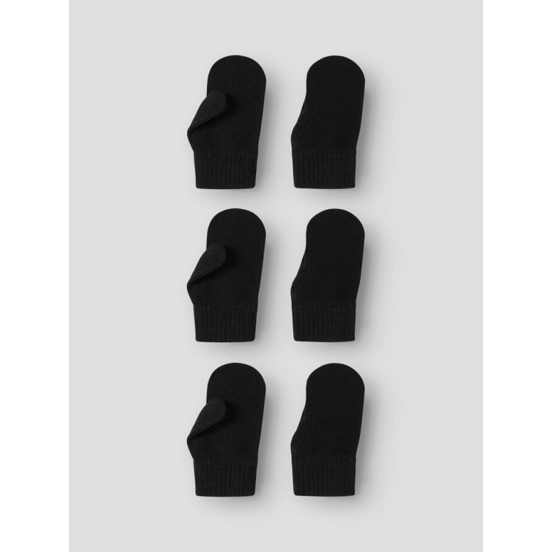 NAME IT MINI Magic Strikluffer 3 pak - Black
