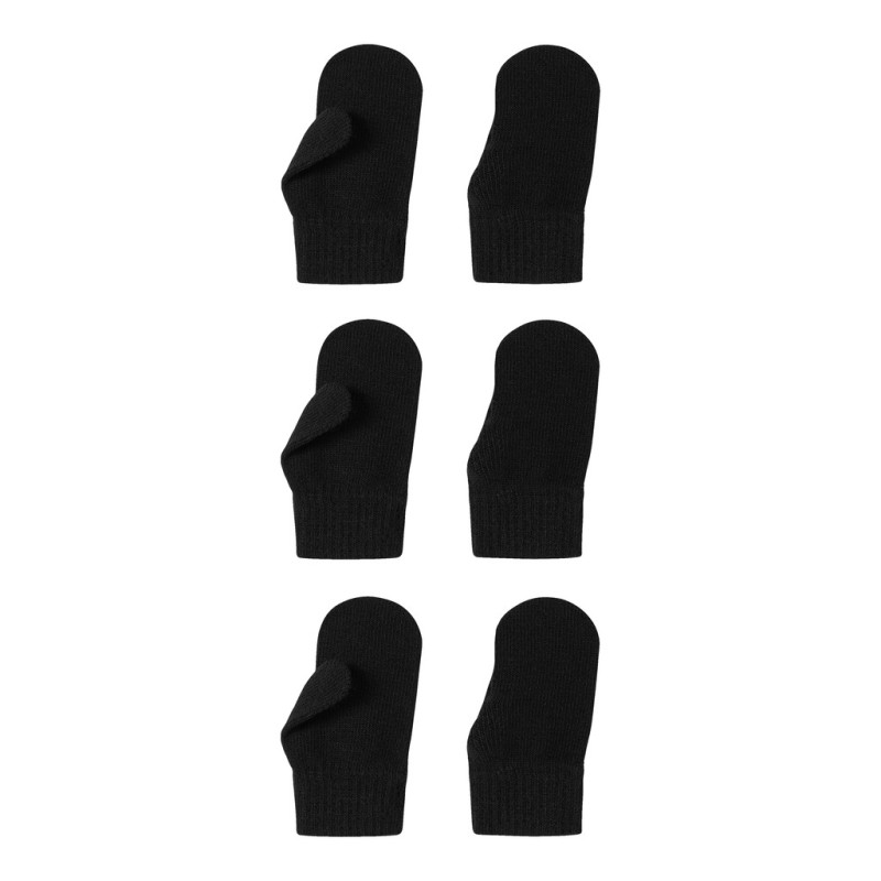 NAME IT MINI Magic Strikluffer 3 pak - Black