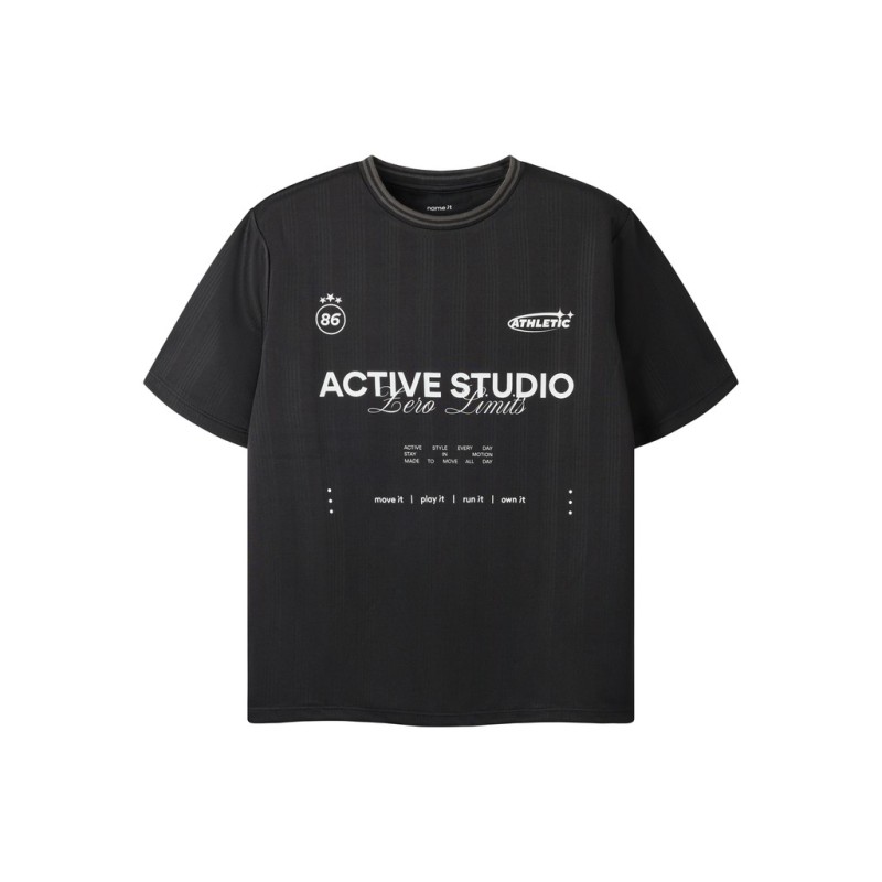 NAME IT MINI Timo T-shirt - Black Beauty