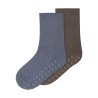 NAME IT MINI Wak 2-pak skridsikre strømper - Morel