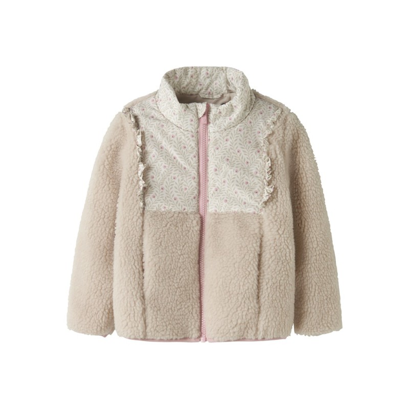 NAME IT MINI Minna teddy jakke - Rainy Day