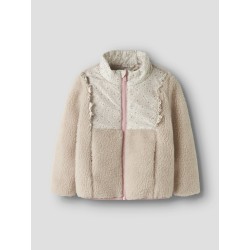NAME IT MINI Minna teddy jakke - Rainy Day