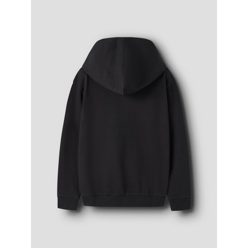 NAME IT KIDS Navi langærmet sweat hoodie - Black