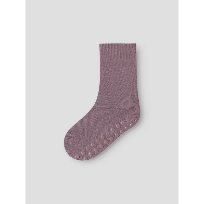 NAME IT Mini Wak 2-pak skridsikre strømper - Violet Ice