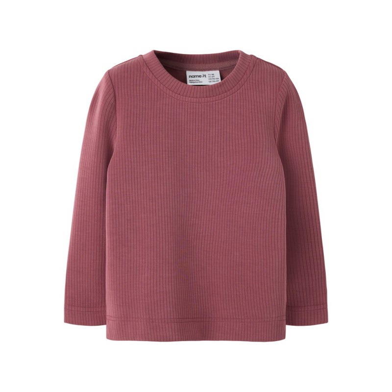NAME IT MINI Oleo langærmet bluse - Wild Ginger