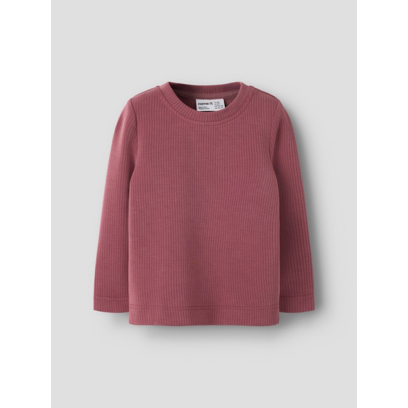 NAME IT MINI Oleo langærmet bluse - Wild Ginger