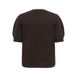 ONLY CARMAKOMA Rica strik pullover - Chocolate Torte / Melange