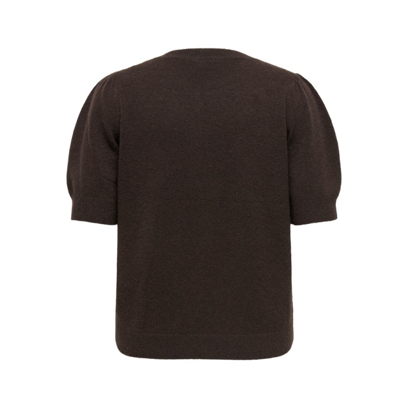 ONLY CARMAKOMA Rica strik pullover - Chocolate Torte / Melange