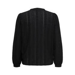 ONLY CARMAKOMA Minna langærmet bluse - Black