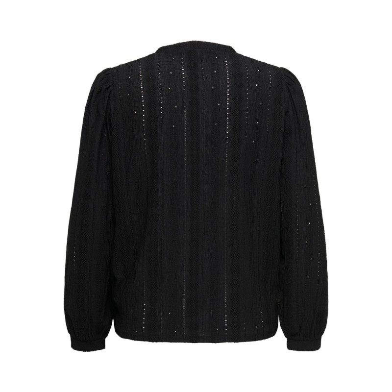 ONLY CARMAKOMA Minna langærmet bluse - Black