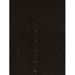ONLY CARMAKOMA Macey polo strikcardigan - Coffee Bean / Button