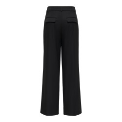 ONLY Miles pleat wide leg bukser - Black