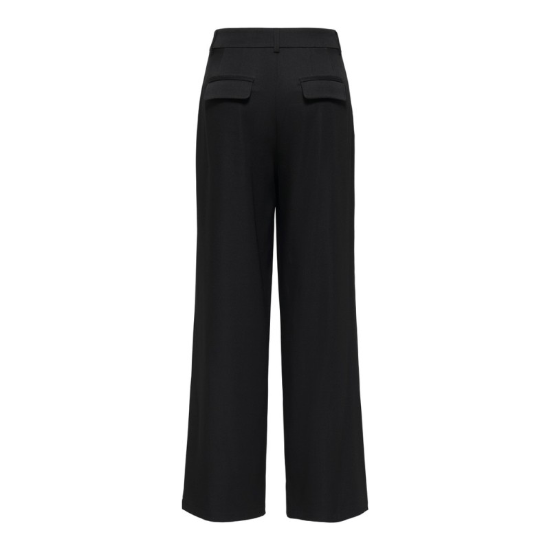 ONLY Miles pleat wide leg bukser - Black