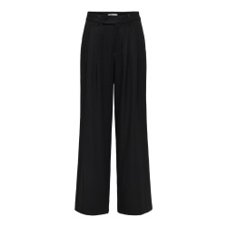 ONLY Miles pleat wide leg bukser - Black
