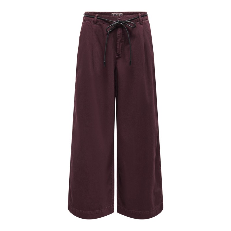ONLY Silla baggy wide leg bukser - Fudge