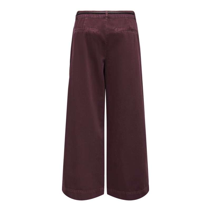 ONLY Silla baggy wide leg bukser - Fudge