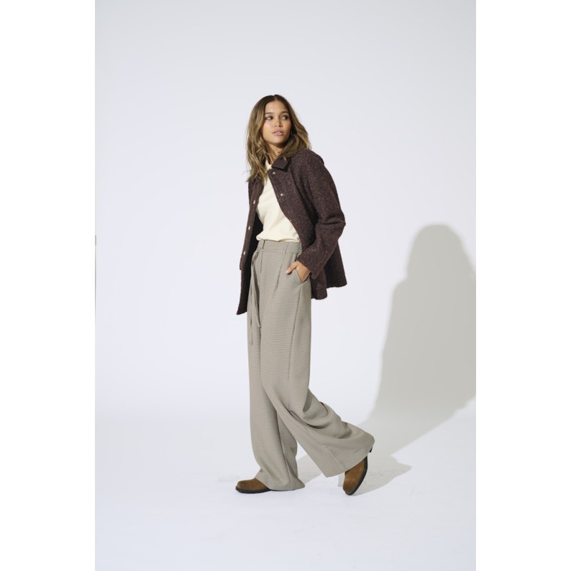 ONLY Miria wide leg bukser - Pumice Stone