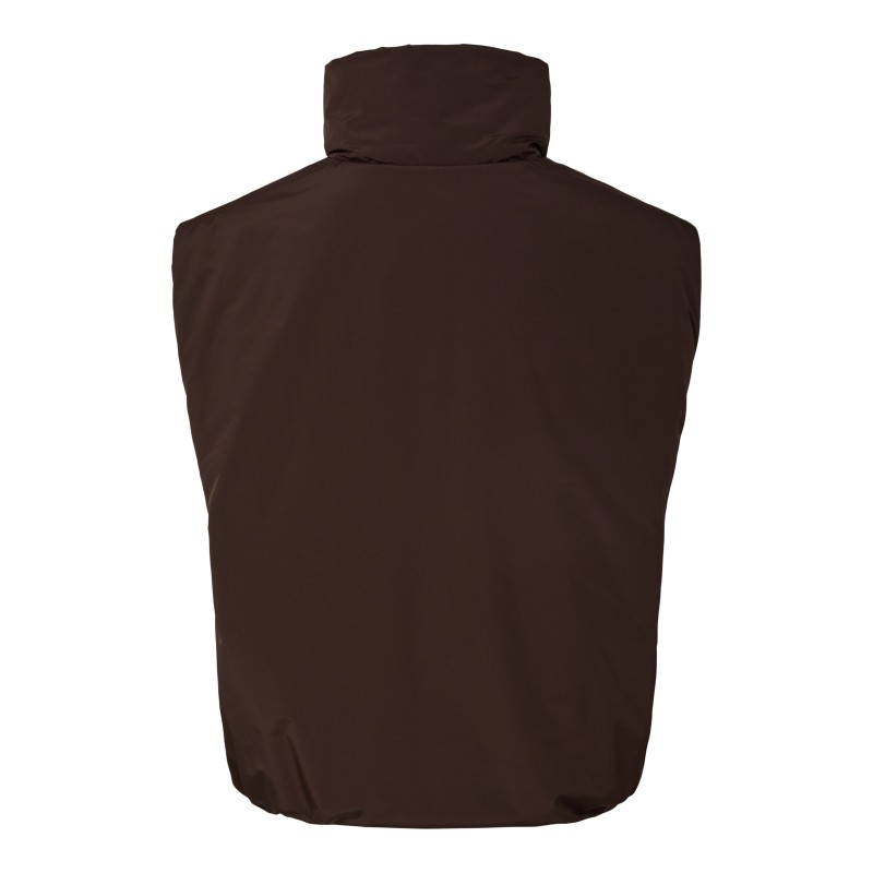 PIECES Sif vest - Hot Fudge