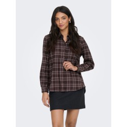 ONLY Wren skjorte - Black / Checked forge