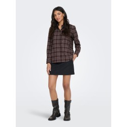 ONLY Wren skjorte - Black / Checked forge