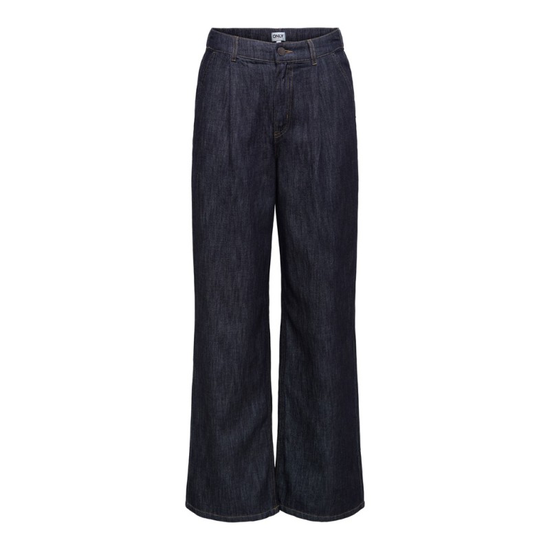 ONLY Mariko high waist wide leg denim jeans - Dark Blue Denim