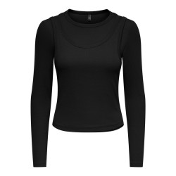 ONLY Jilli langærmet bluse - Black