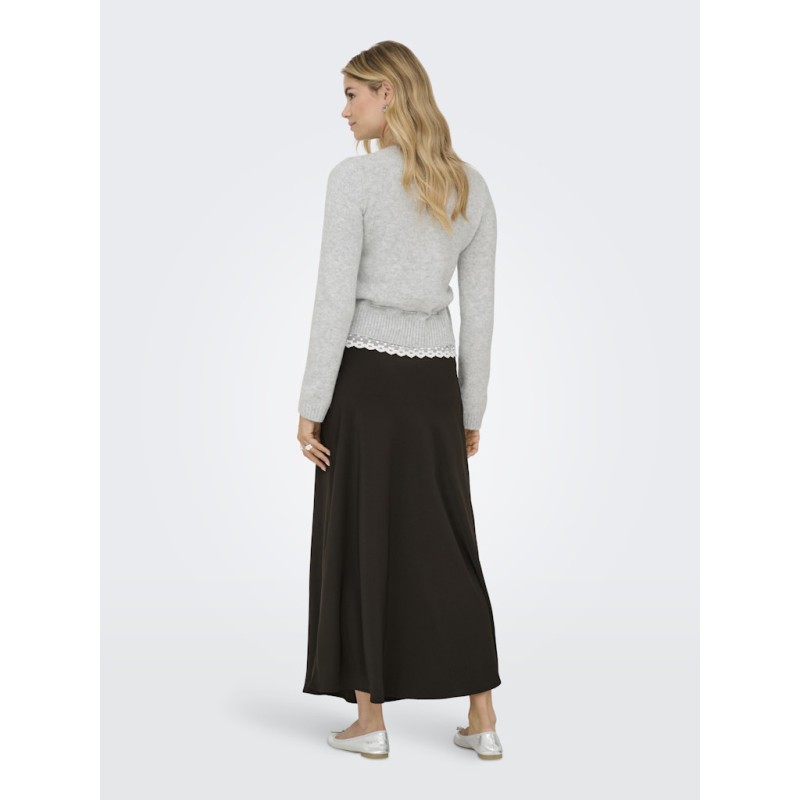 ONLY Cher langærmet strikcardigan - Light Grey Melange