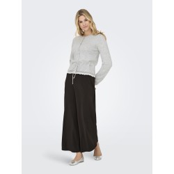 ONLY Cher langærmet strikcardigan - Light Grey Melange