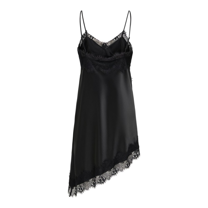 ONLY Indona strap satin blonde kjole - Black
