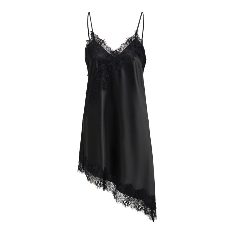 ONLY Indona strap satin blonde kjole - Black