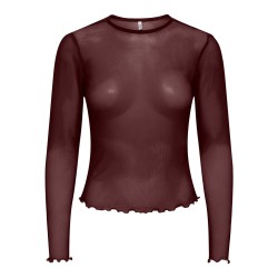 ONLY Nox langærmet bluse - Decadent Chocolate