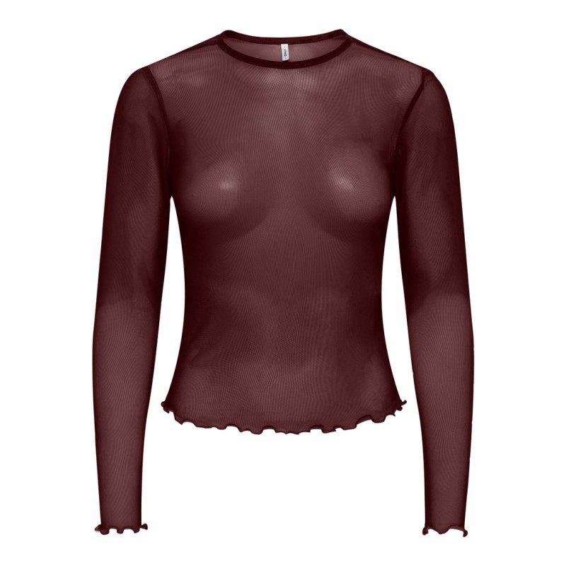 ONLY Nox langærmet bluse - Decadent Chocolate