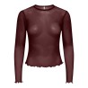 ONLY Nox langærmet bluse - Decadent Chocolate