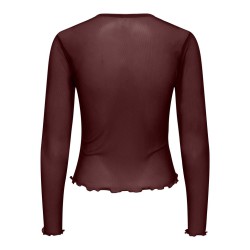ONLY Nox langærmet bluse - Decadent Chocolate