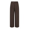 ONLY Miles pleat wide leg bukser - Coffee Bean