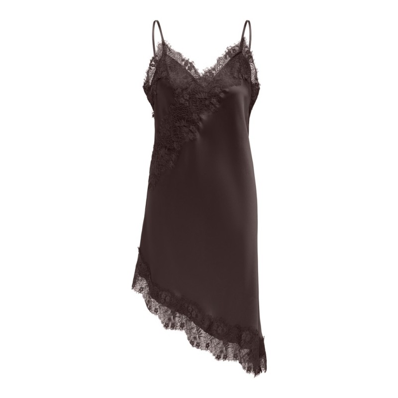 ONLY Indona strap satin blonde kjole - Chocolate Torte